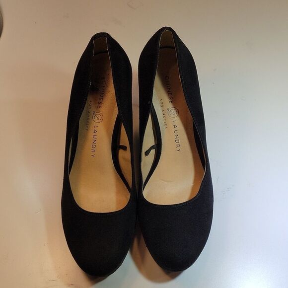 CHINESE LAUNDRY ROUND TOE SUEDE HIGH HEEL PUMP SHOES - Picture 4 of 15